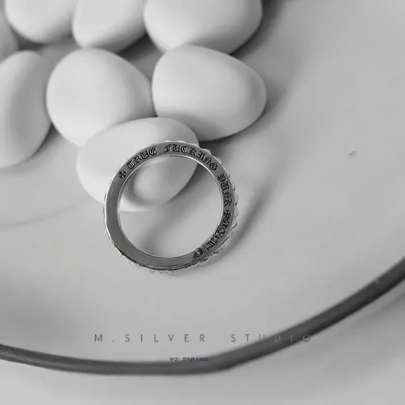 Chrome Hearts Cross Ring - Gothic 925 Sterling Silver Jewelry | David Studio