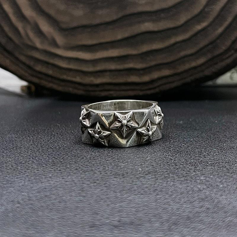 Chrome Hearts Cross Ring - Gothic 925 Sterling Silver Jewelry | David Studio