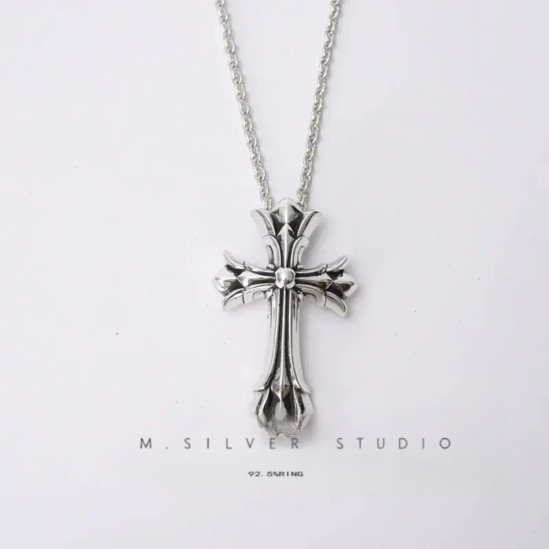 Chrome Hearts Cross Ring - Gothic 925 Sterling Silver Jewelry | David Studio