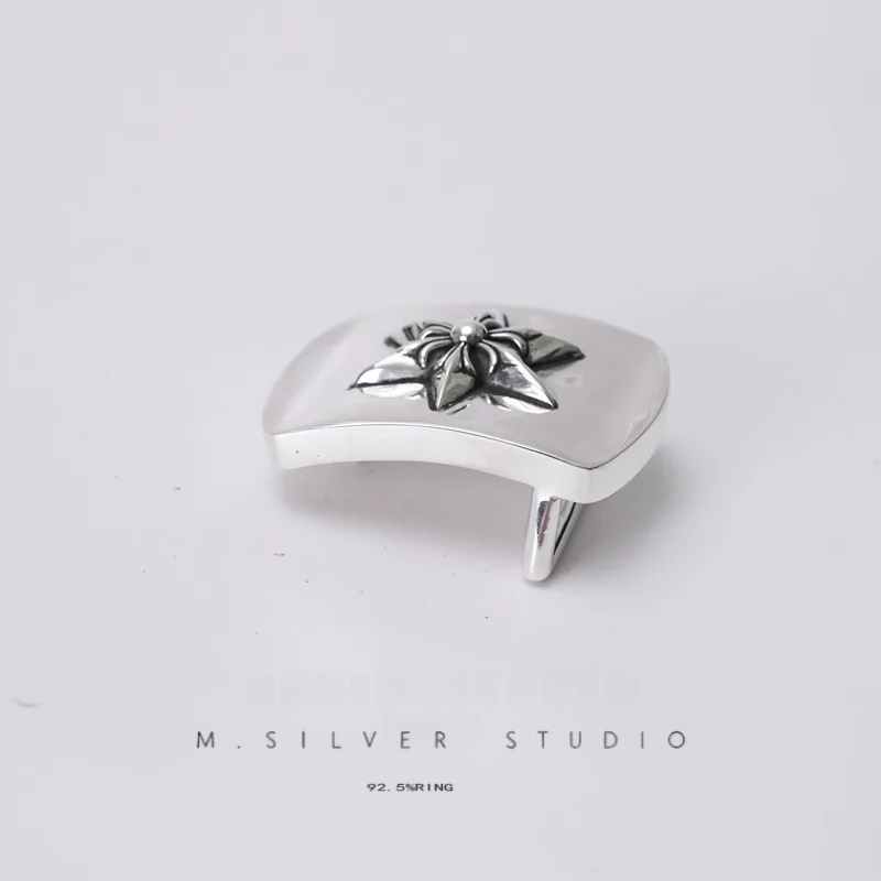 Chrome Hearts Cross Ring - Gothic 925 Sterling Silver Jewelry | David Studio