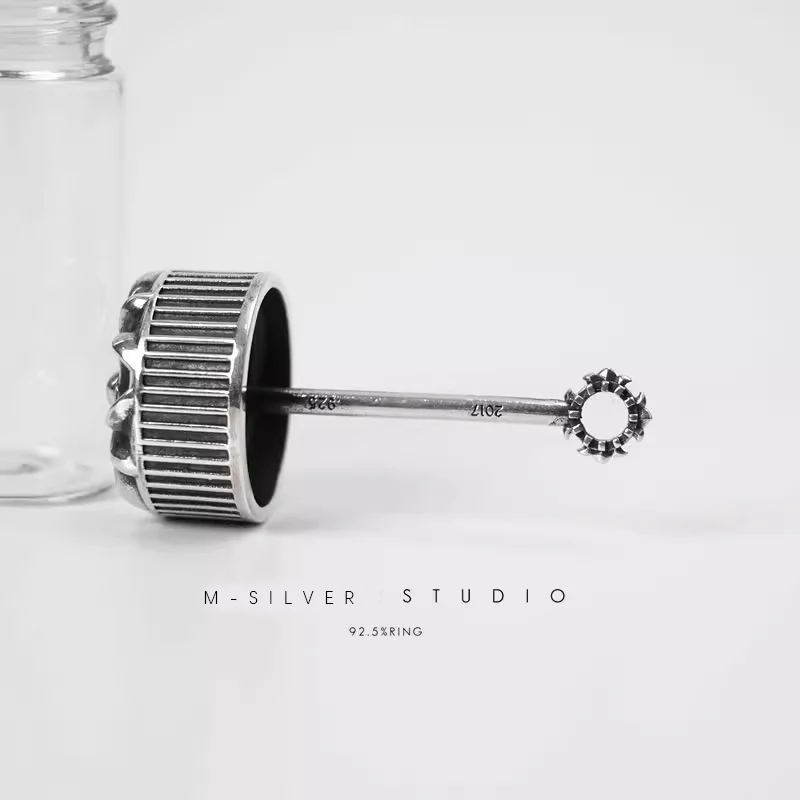 Chrome Hearts Cross Ring - Gothic 925 Sterling Silver Jewelry | David Studio