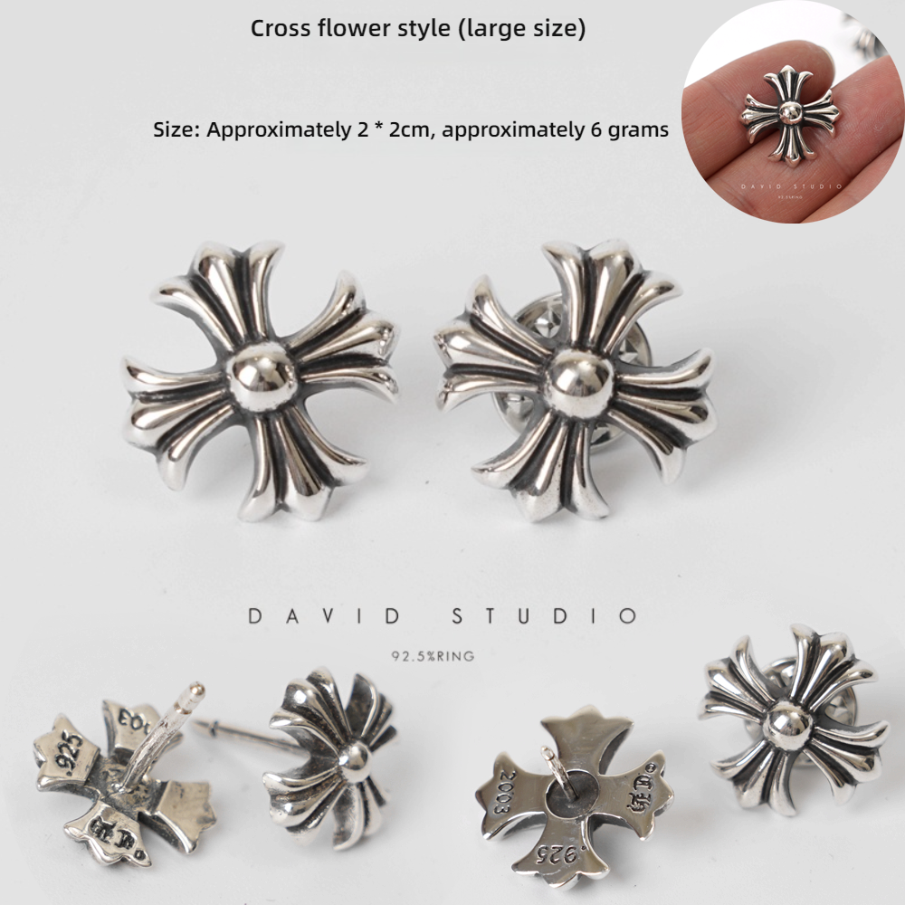 Chrome Hearts Cross Ring - Gothic 925 Sterling Silver Jewelry | David Studio