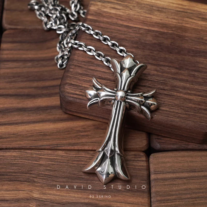 Chrome Hearts Cross Ring - Gothic 925 Sterling Silver Jewelry | David Studio