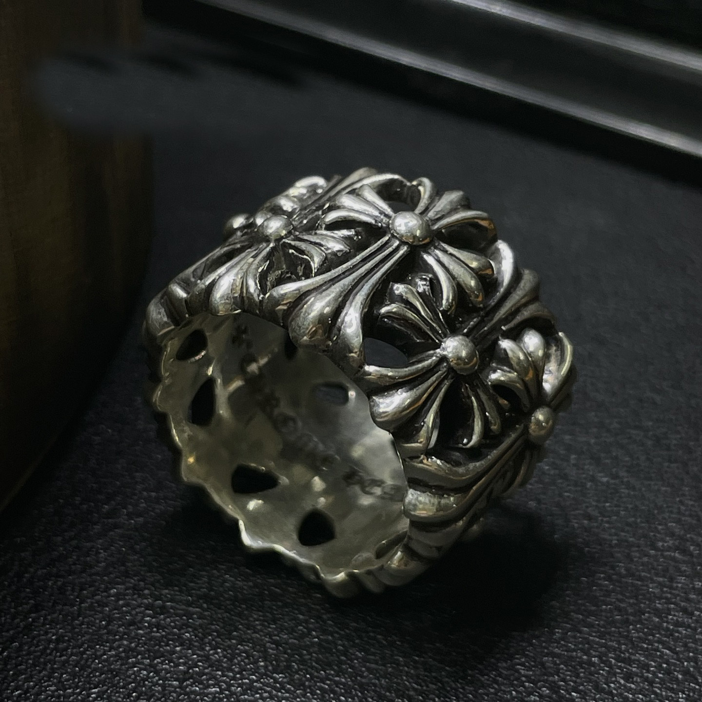 Chrome Hearts Cross Ring - Gothic 925 Sterling Silver Jewelry | David Studio