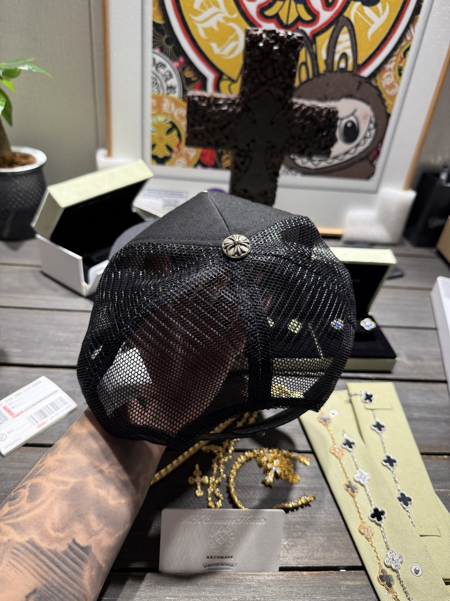 Chrome Hearts Cross Ring - Gothic 925 Sterling Silver Jewelry | David Studio