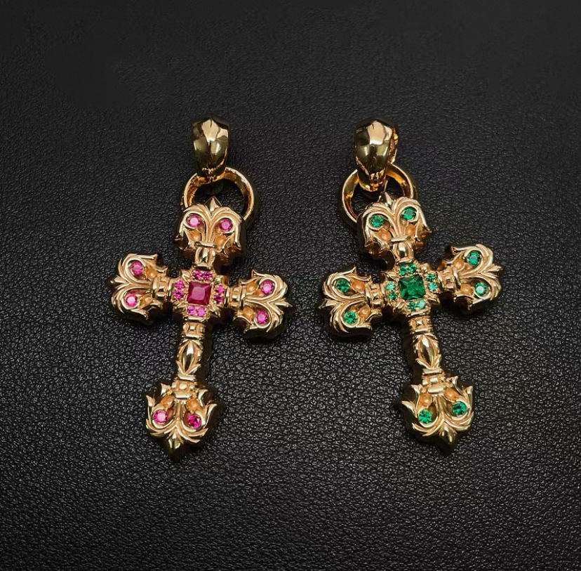 Chrome Hearts Cross Ring - Gothic 925 Sterling Silver Jewelry | David Studio