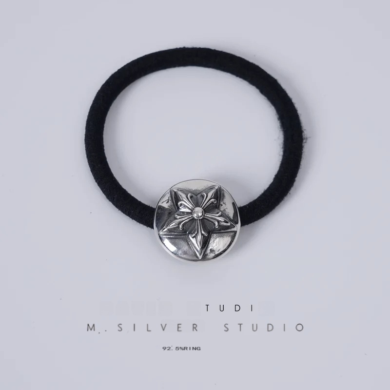 Chrome Hearts Cross Ring - Gothic 925 Sterling Silver Jewelry | David Studio