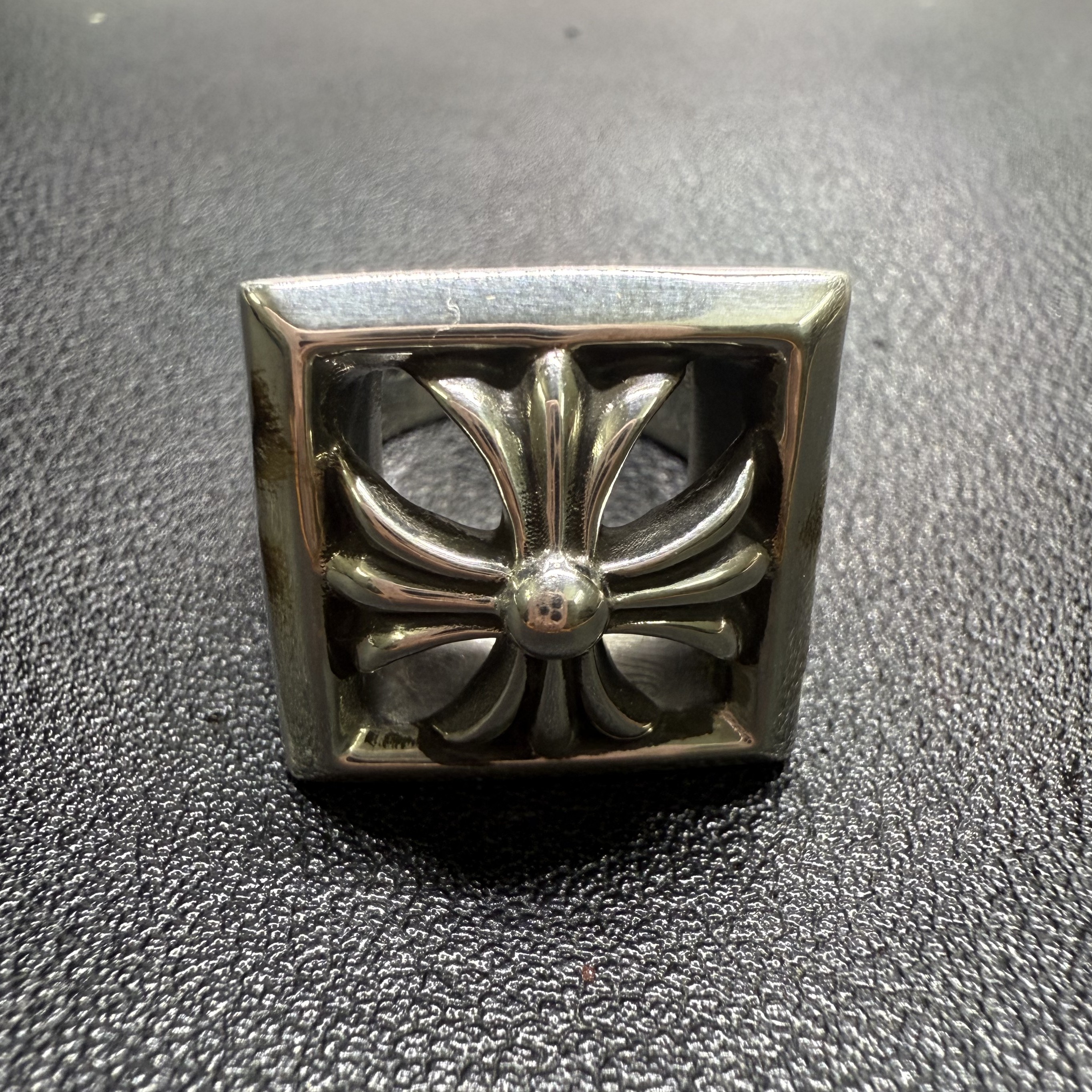 Chrome Hearts Cross Ring - Gothic 925 Sterling Silver Jewelry | David Studio