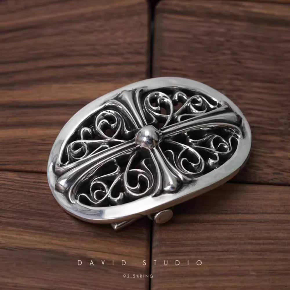 Chrome Hearts Cross Ring - Gothic 925 Sterling Silver Jewelry | David Studio