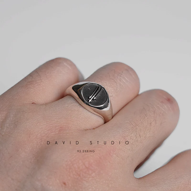 Chrome Hearts Cross Ring - Gothic 925 Sterling Silver Jewelry | David Studio