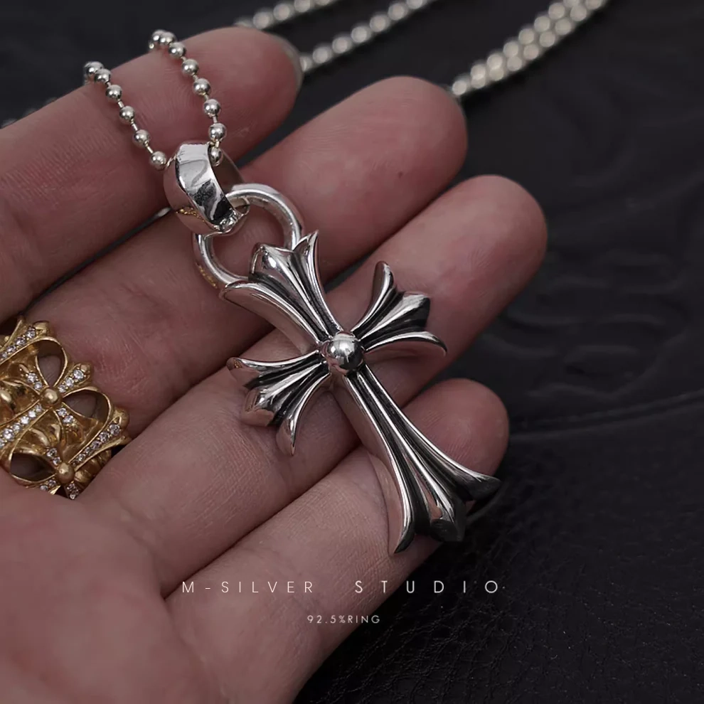 Chrome Hearts Cross Ring - Gothic 925 Sterling Silver Jewelry | David Studio