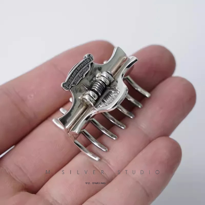 Chrome Hearts Cross Ring - Gothic 925 Sterling Silver Jewelry | David Studio