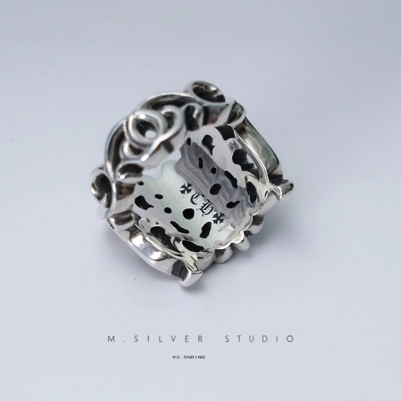 Chrome Hearts Cross Ring - Gothic 925 Sterling Silver Jewelry | David Studio