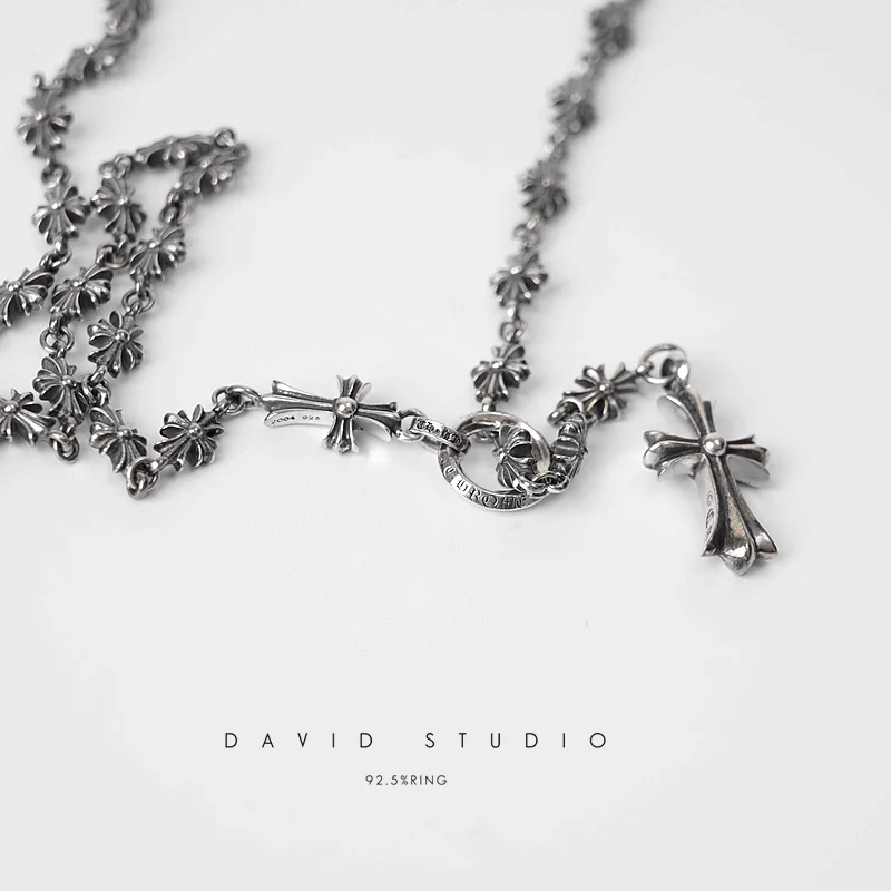 Chrome Hearts Cross Ring - Gothic 925 Sterling Silver Jewelry | David Studio