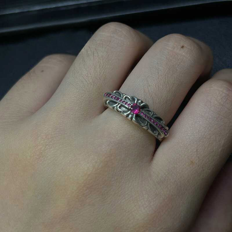 Chrome Hearts Cross Ring - Gothic 925 Sterling Silver Jewelry | David Studio