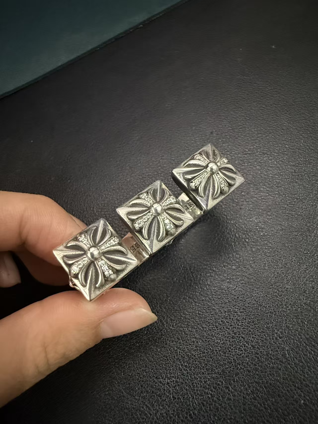 Chrome Hearts Cross Ring - Gothic 925 Sterling Silver Jewelry | David Studio