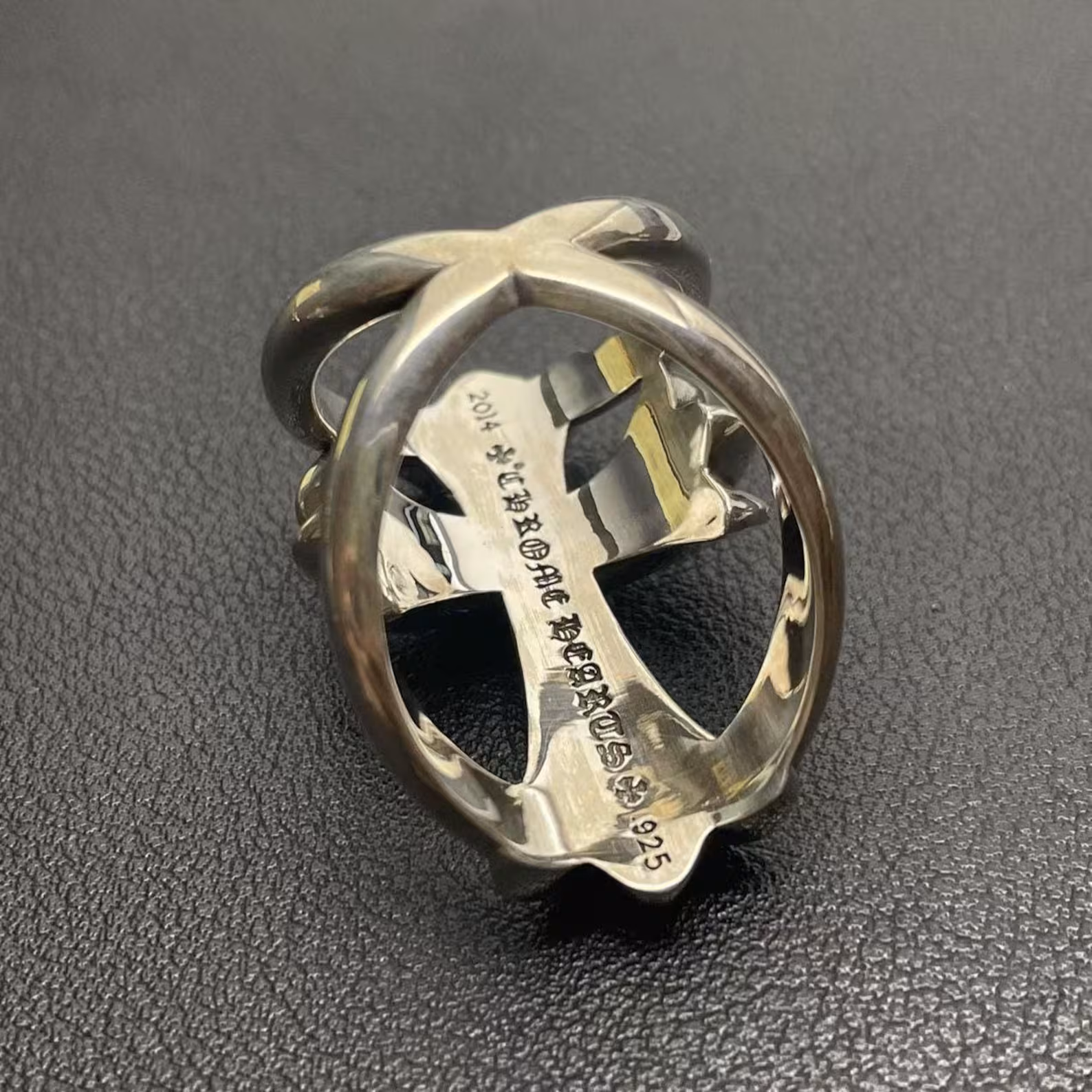 Chrome Hearts Cross Ring - Gothic 925 Sterling Silver Jewelry | David Studio