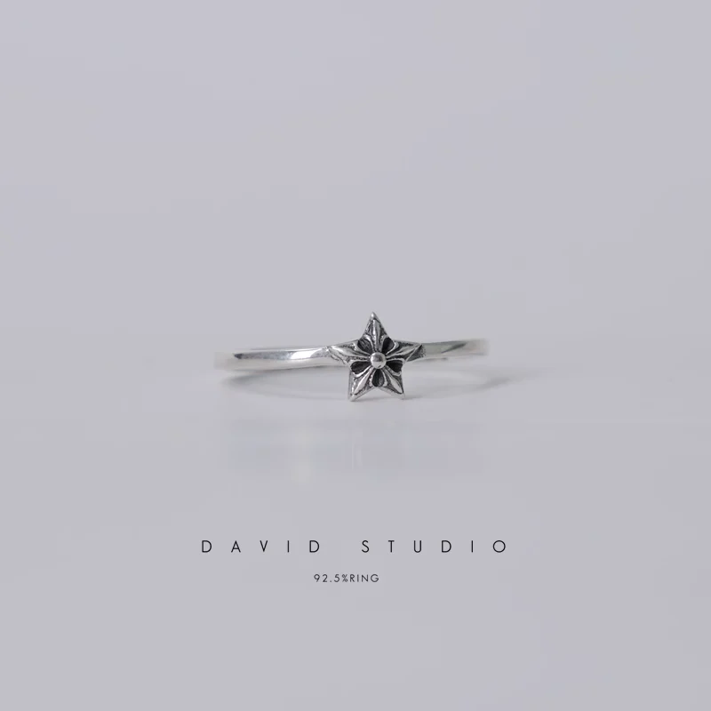 Chrome Hearts Cross Ring - Gothic 925 Sterling Silver Jewelry | David Studio