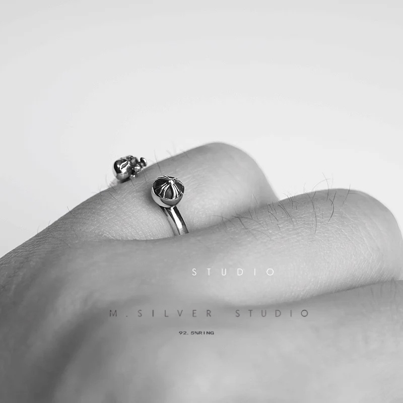 Chrome Hearts Cross Ring - Gothic 925 Sterling Silver Jewelry | David Studio