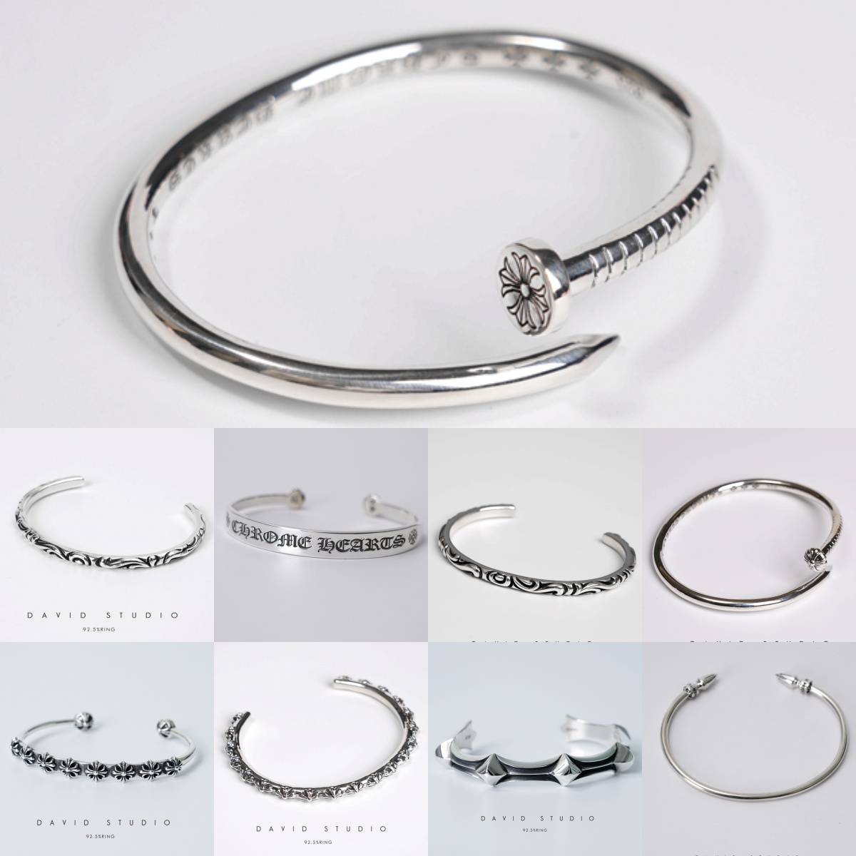 Chrome Hearts Cross Ring - Gothic 925 Sterling Silver Jewelry | David Studio