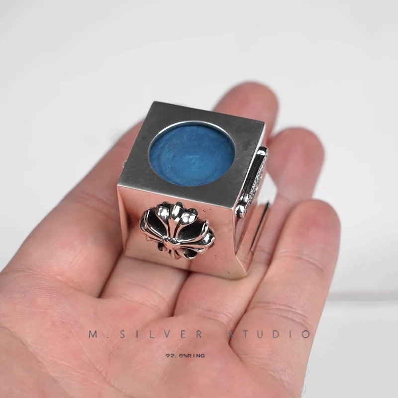 Chrome Hearts Cross Ring - Gothic 925 Sterling Silver Jewelry | David Studio