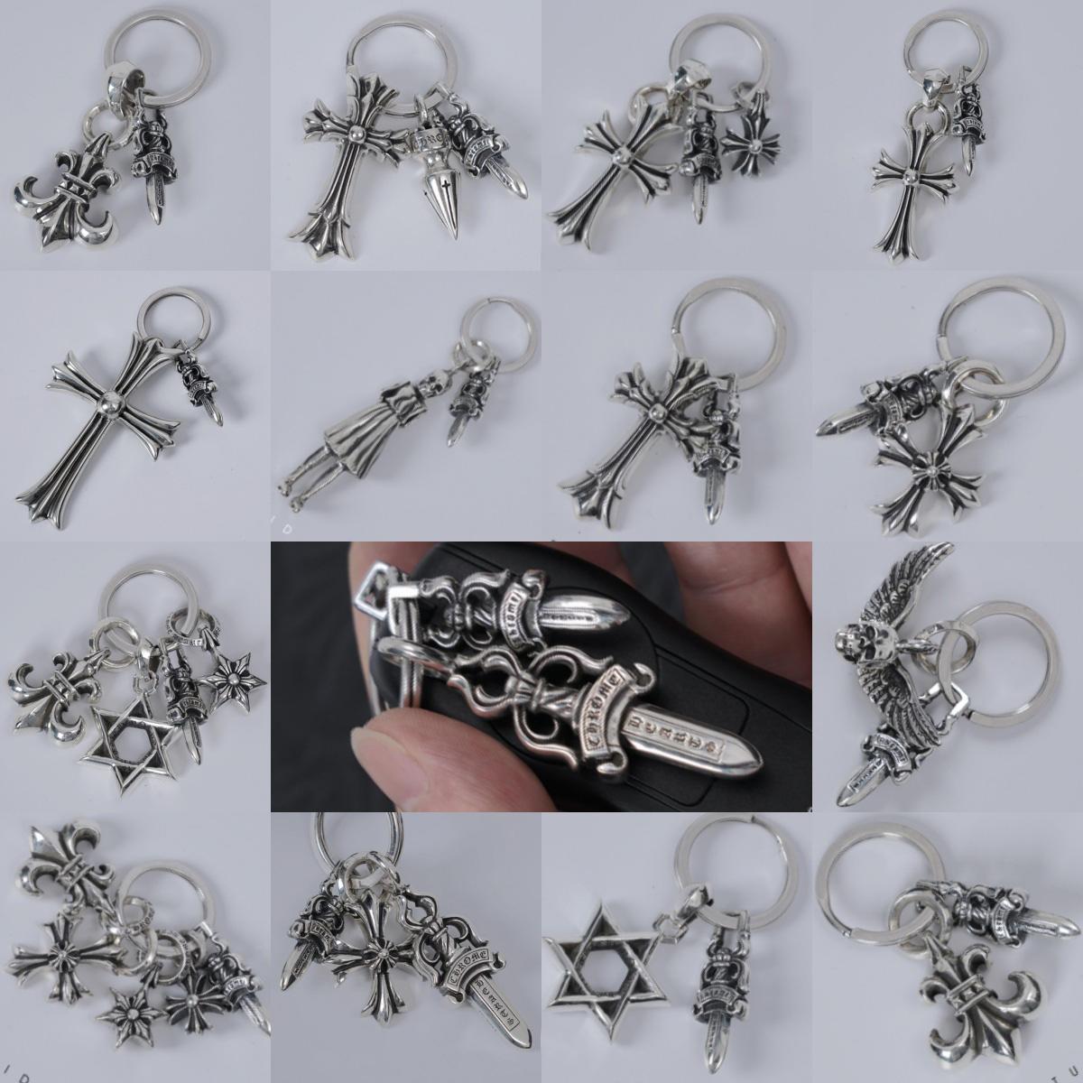 Chrome Hearts Cross Ring - Gothic 925 Sterling Silver Jewelry | David Studio