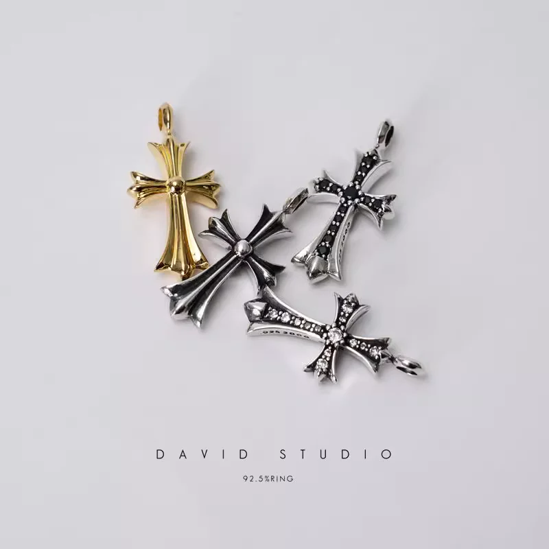Chrome Hearts Cross Ring - Gothic 925 Sterling Silver Jewelry | David Studio
