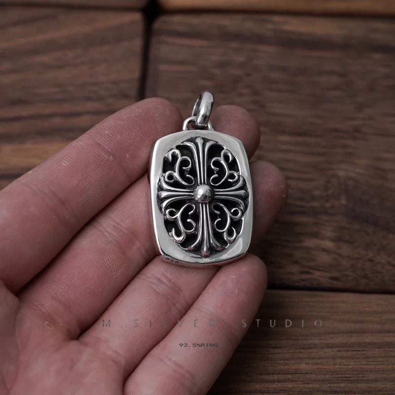 Chrome Hearts Cross Ring - Gothic 925 Sterling Silver Jewelry | David Studio