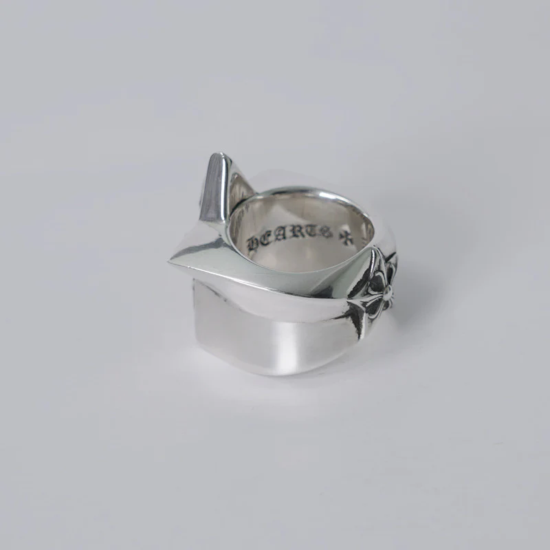 Chrome Hearts Cross Ring - Gothic 925 Sterling Silver Jewelry | David Studio