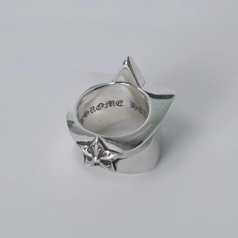 Chrome Hearts Cross Ring - Gothic 925 Sterling Silver Jewelry | David Studio