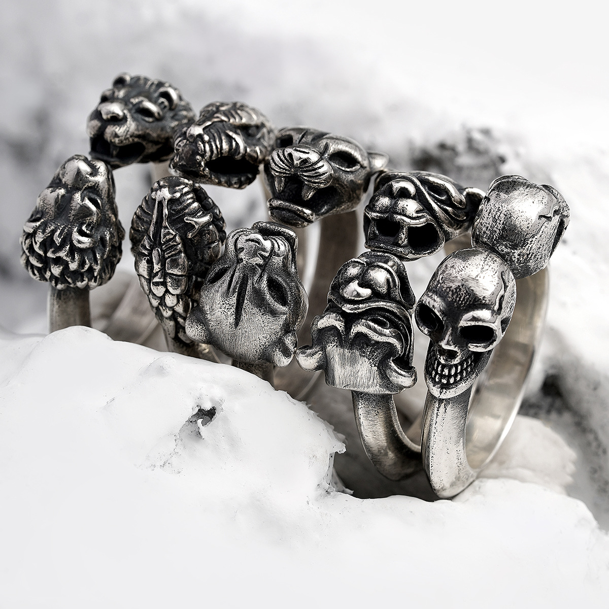 Chrome Hearts Cross Ring - Gothic 925 Sterling Silver Jewelry | David Studio