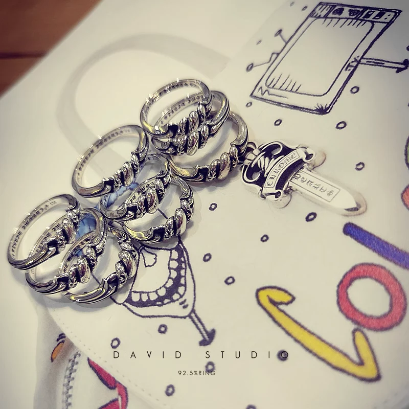 Chrome Hearts Cross Ring - Gothic 925 Sterling Silver Jewelry | David Studio