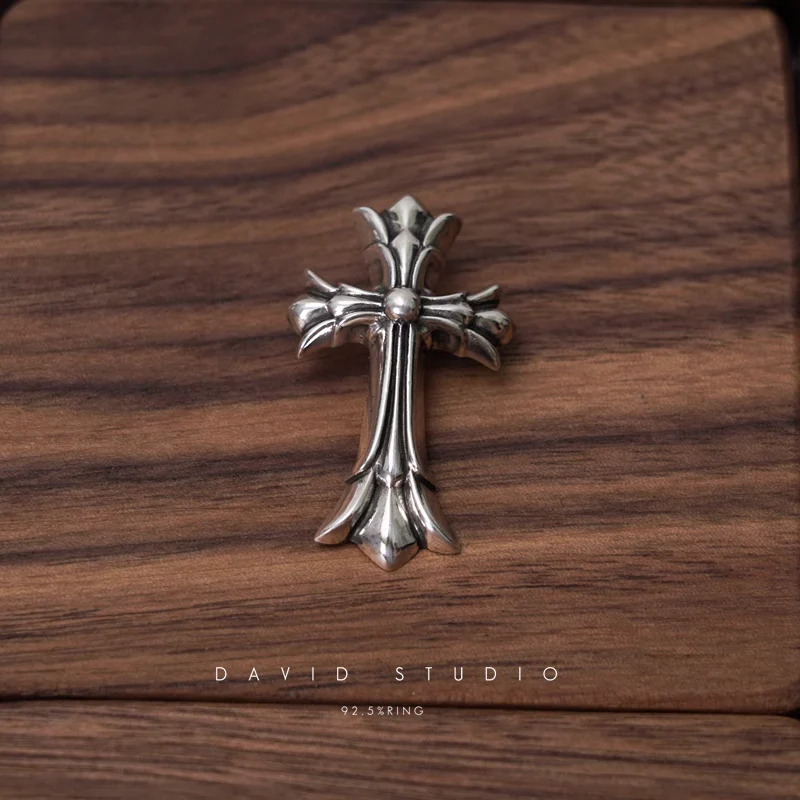 Chrome Hearts Cross Ring - Gothic 925 Sterling Silver Jewelry | David Studio