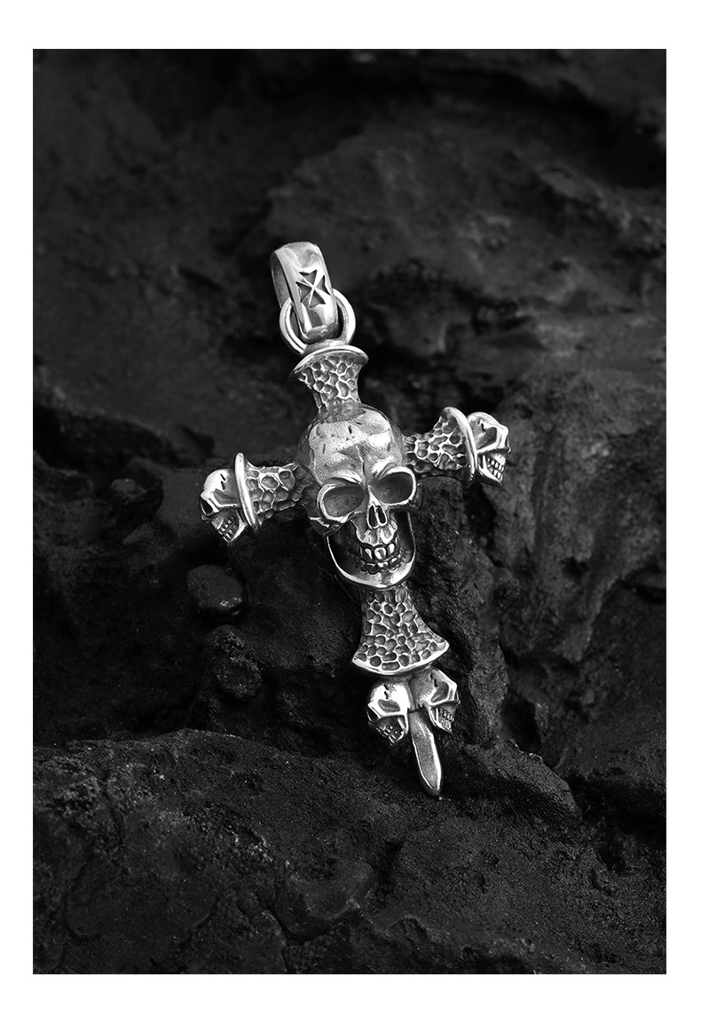 Chrome Hearts Cross Ring - Gothic 925 Sterling Silver Jewelry | David Studio