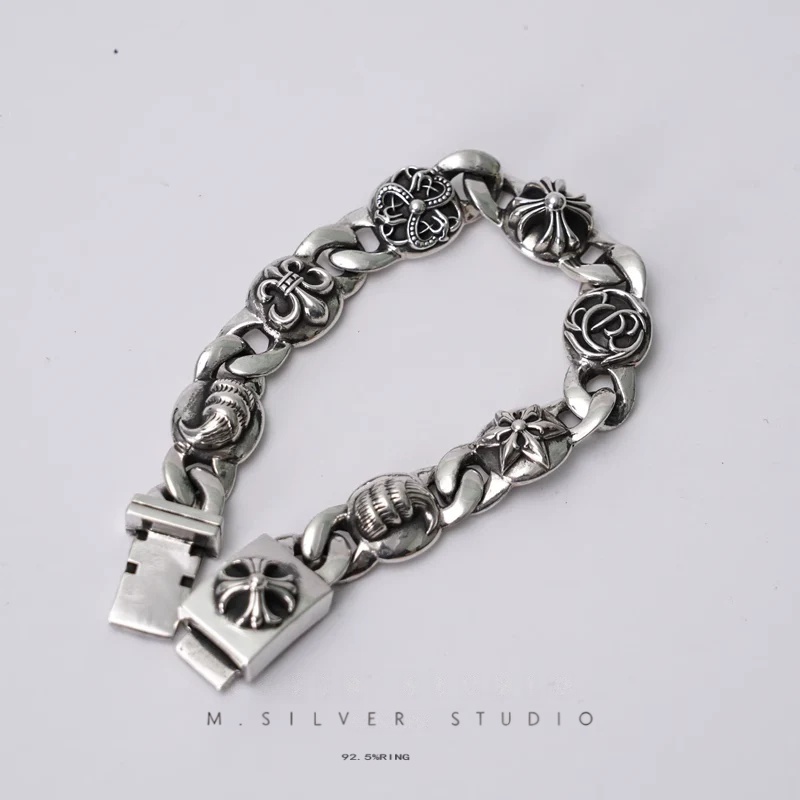 Chrome Hearts Cross Ring - Gothic 925 Sterling Silver Jewelry | David Studio