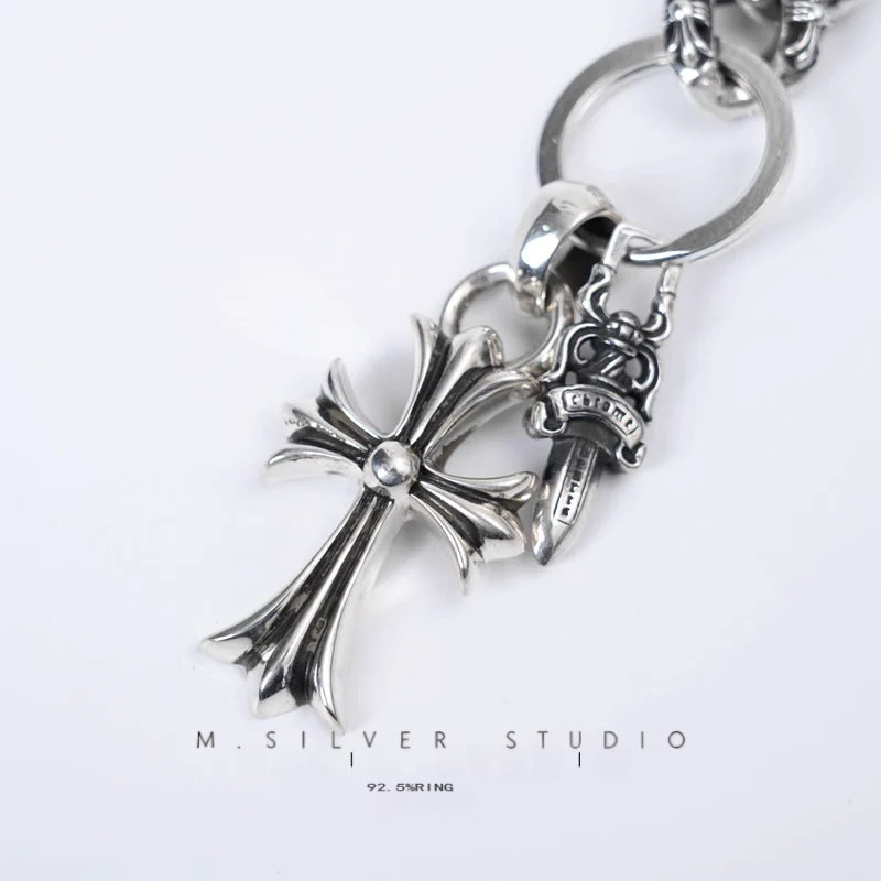 Chrome Hearts Cross Ring - Gothic 925 Sterling Silver Jewelry | David Studio