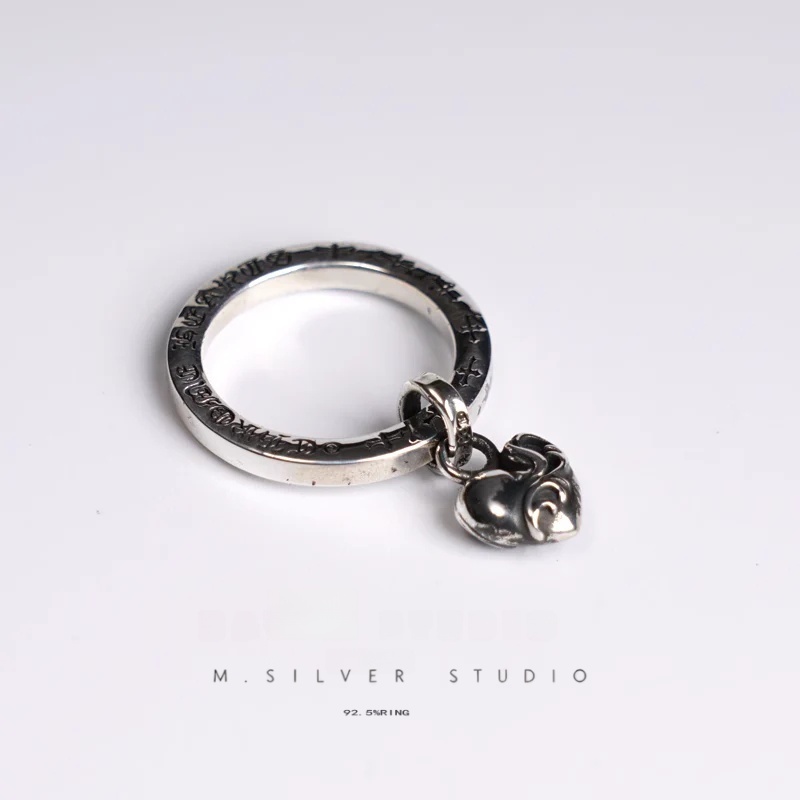 Chrome Hearts Cross Ring - Gothic 925 Sterling Silver Jewelry | David Studio