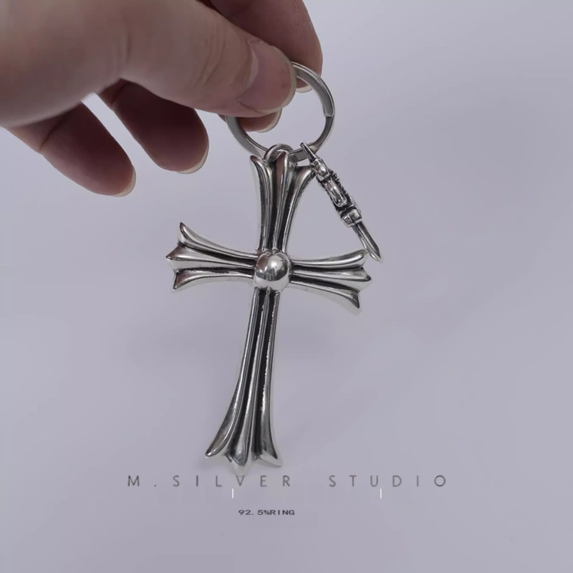 Chrome Hearts Cross Ring - Gothic 925 Sterling Silver Jewelry | David Studio