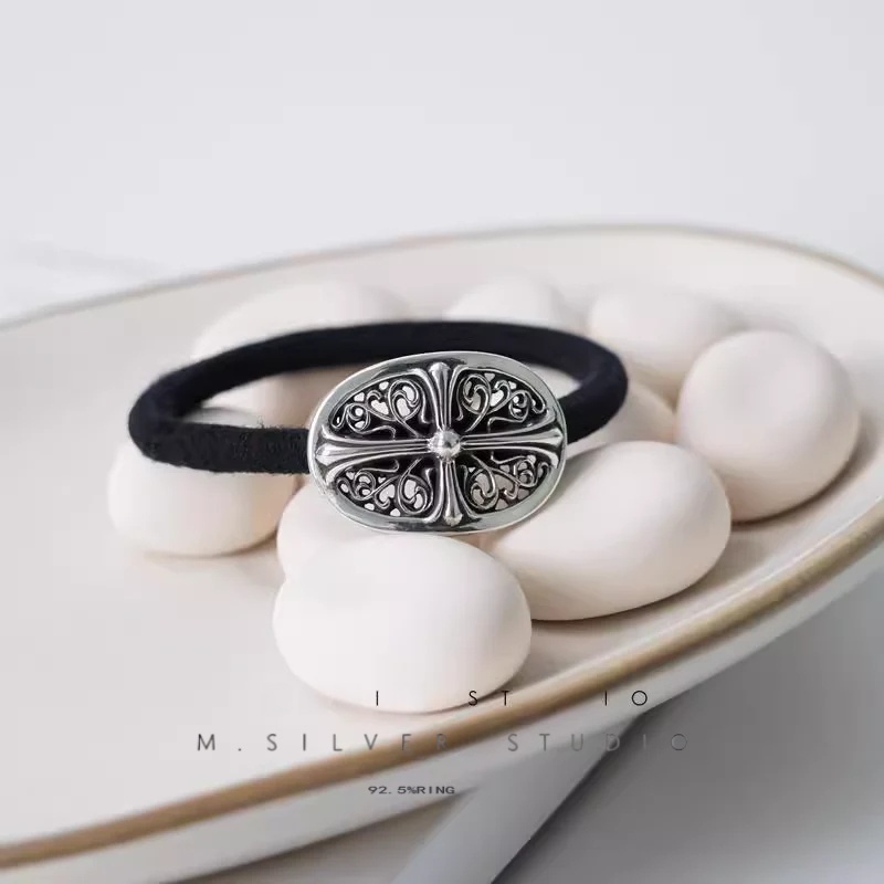 Chrome Hearts Cross Ring - Gothic 925 Sterling Silver Jewelry | David Studio