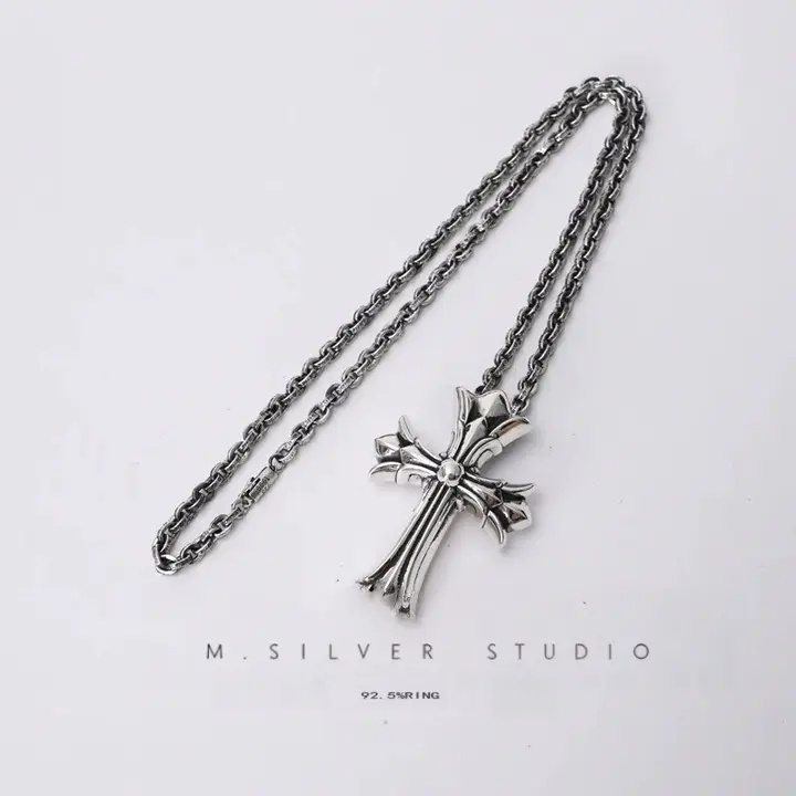 Chrome Hearts Cross Ring - Gothic 925 Sterling Silver Jewelry | David Studio