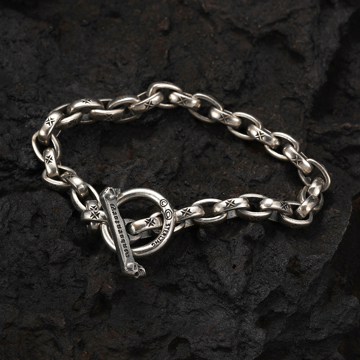 Chrome Hearts Cross Ring - Gothic 925 Sterling Silver Jewelry | David Studio