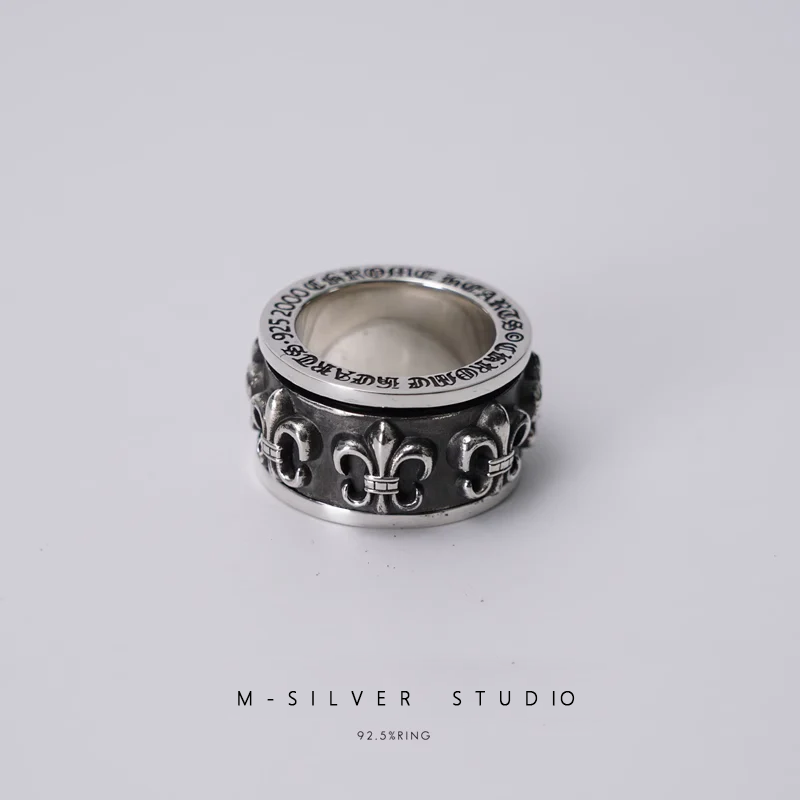 Chrome Hearts Cross Ring - Gothic 925 Sterling Silver Jewelry | David Studio