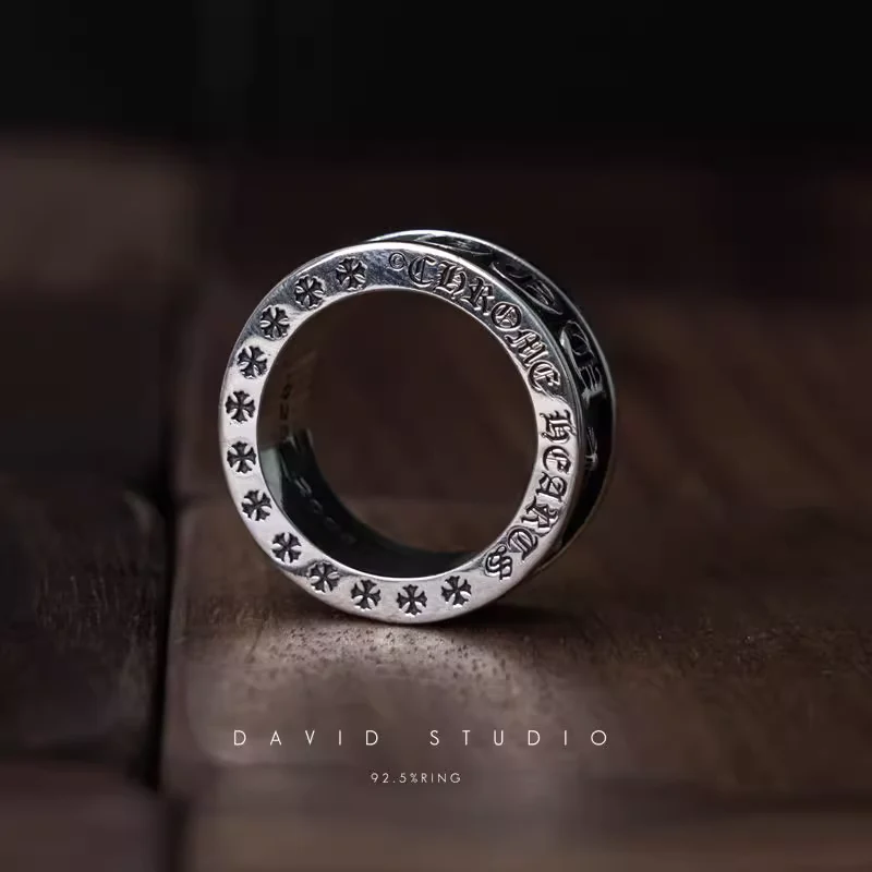 Chrome Hearts Cross Ring - Gothic 925 Sterling Silver Jewelry | David Studio