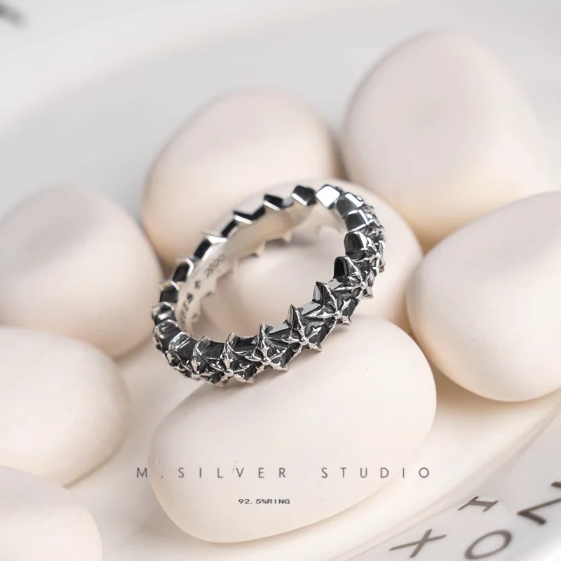 Chrome Hearts Cross Ring - Gothic 925 Sterling Silver Jewelry | David Studio