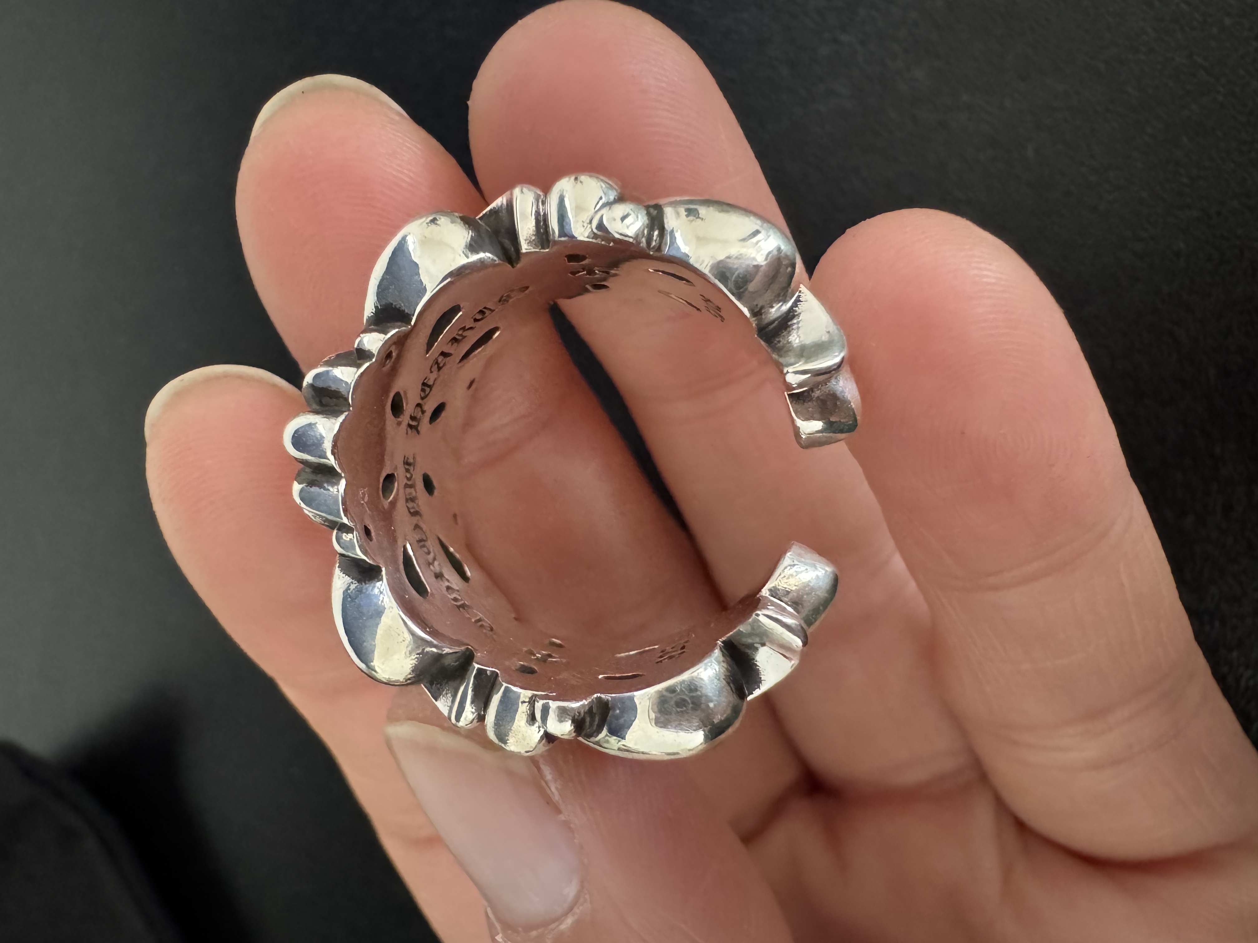 Chrome Hearts Cross Ring - Gothic 925 Sterling Silver Jewelry | David Studio