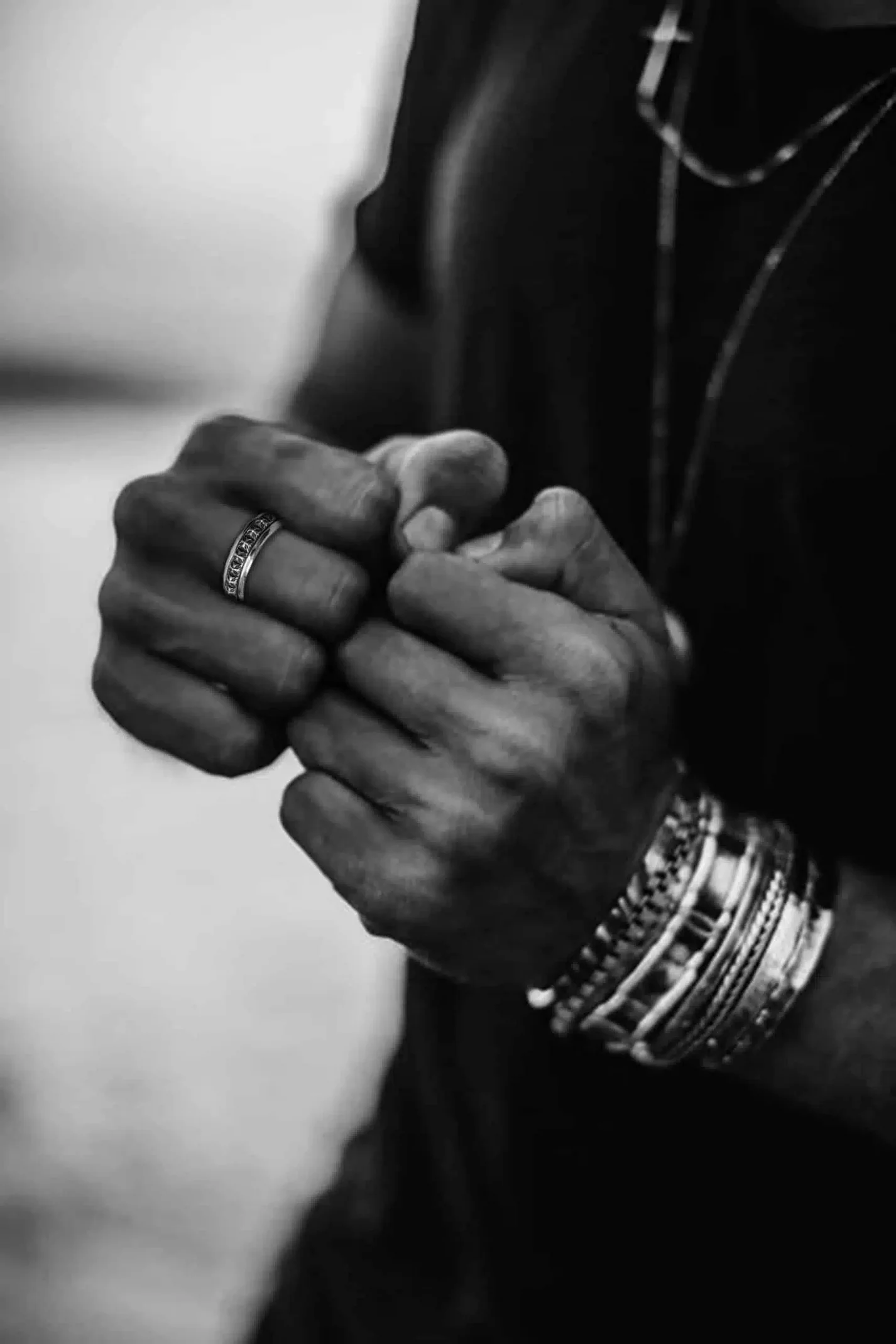 Chrome Hearts Cross Ring - Gothic 925 Sterling Silver Jewelry | David Studio