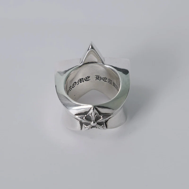Chrome Hearts Cross Ring - Gothic 925 Sterling Silver Jewelry | David Studio