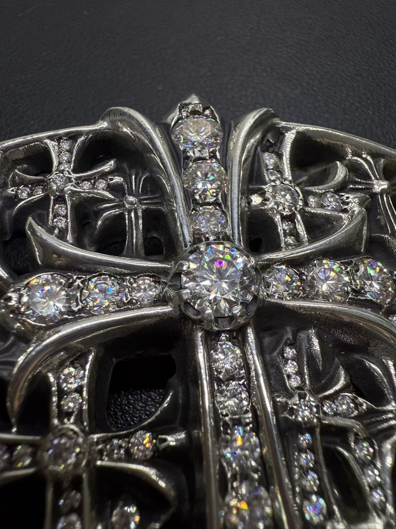 Chrome Hearts Cross Ring - Gothic 925 Sterling Silver Jewelry | David Studio