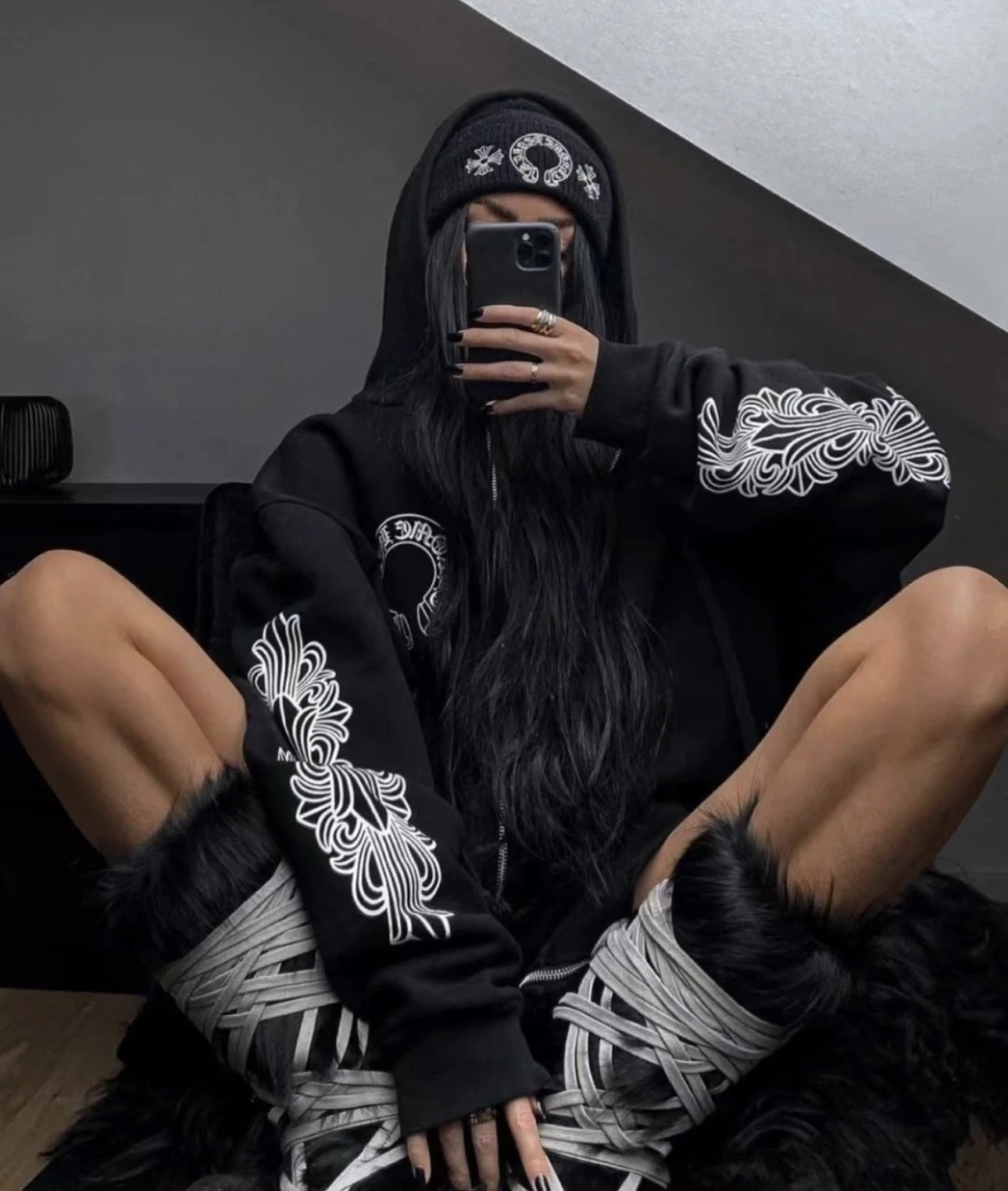 Chrome Hearts Cross Ring - Gothic 925 Sterling Silver Jewelry | David Studio