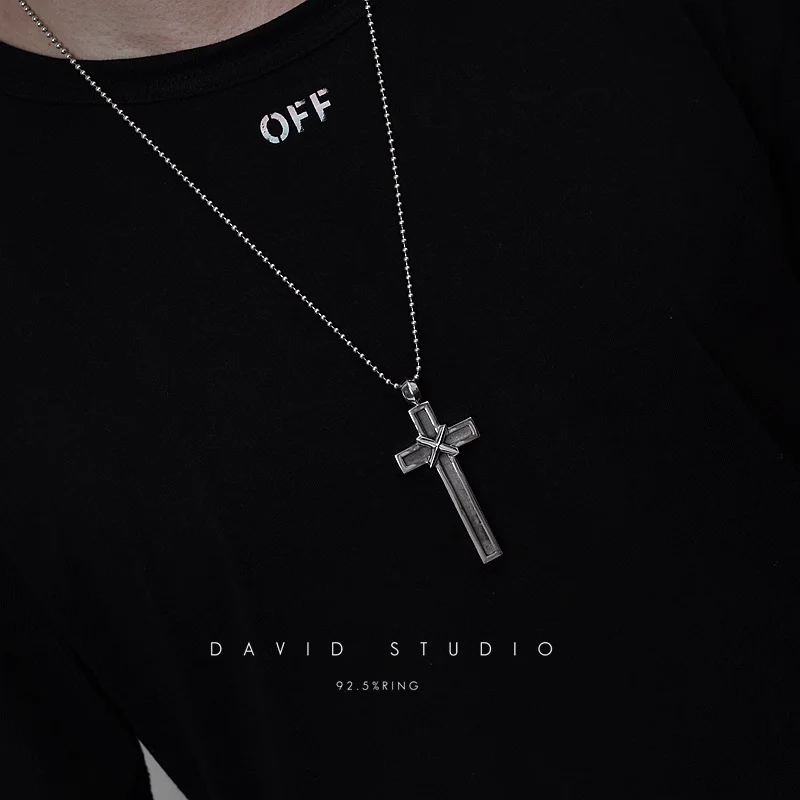 Chrome Hearts Cross Ring - Gothic 925 Sterling Silver Jewelry | David Studio